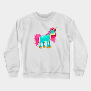 Baby unicorn smiling Crewneck Sweatshirt